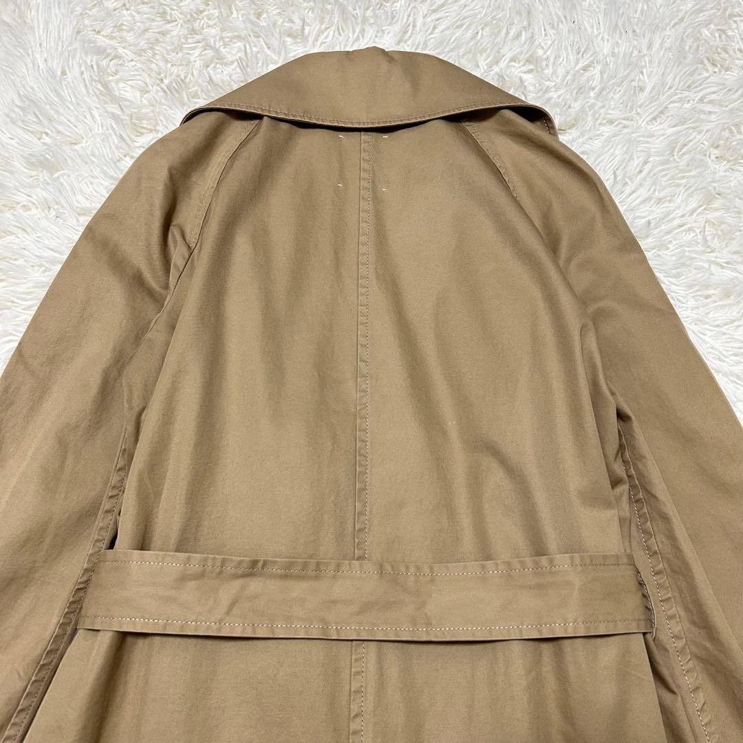 ドゥーズィエムクラス　ロングトレンチコート　ベージュ　ベルト　ダブル　綿100%