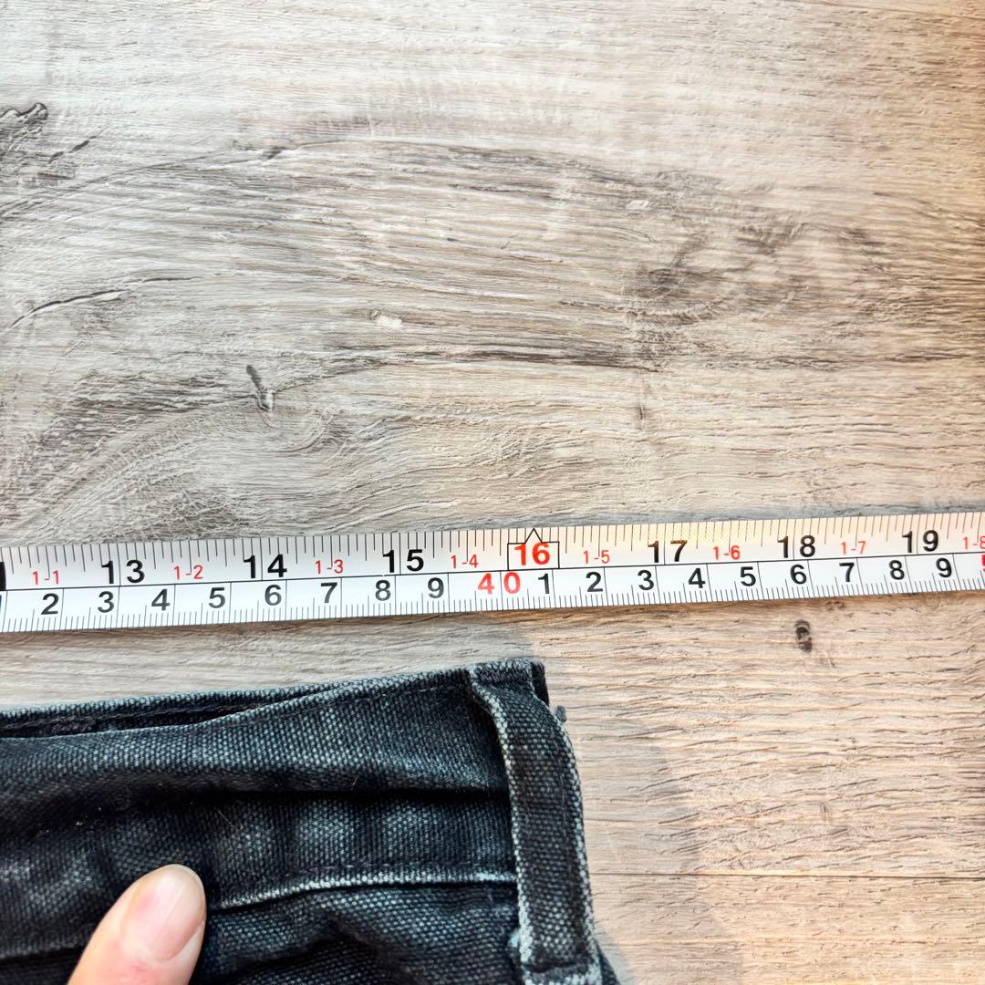 ち*お様 Carhartt B01 米国製 鉄黒フェード ダブルニーペンキ