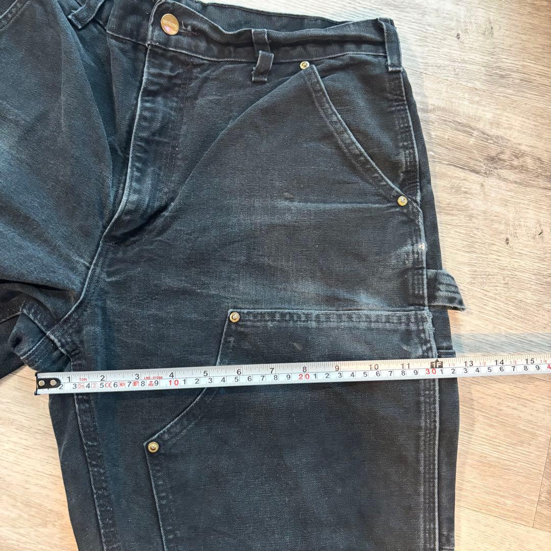 ち*お様 Carhartt B01 米国製 鉄黒フェード ダブルニーペンキ