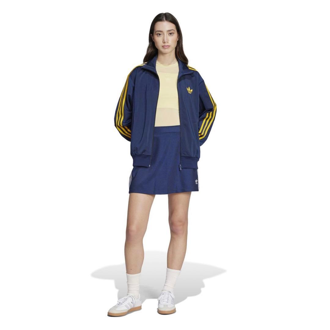 美品 adidas ファイヤーバード ルーズ トラックジャケット ネイビー S
