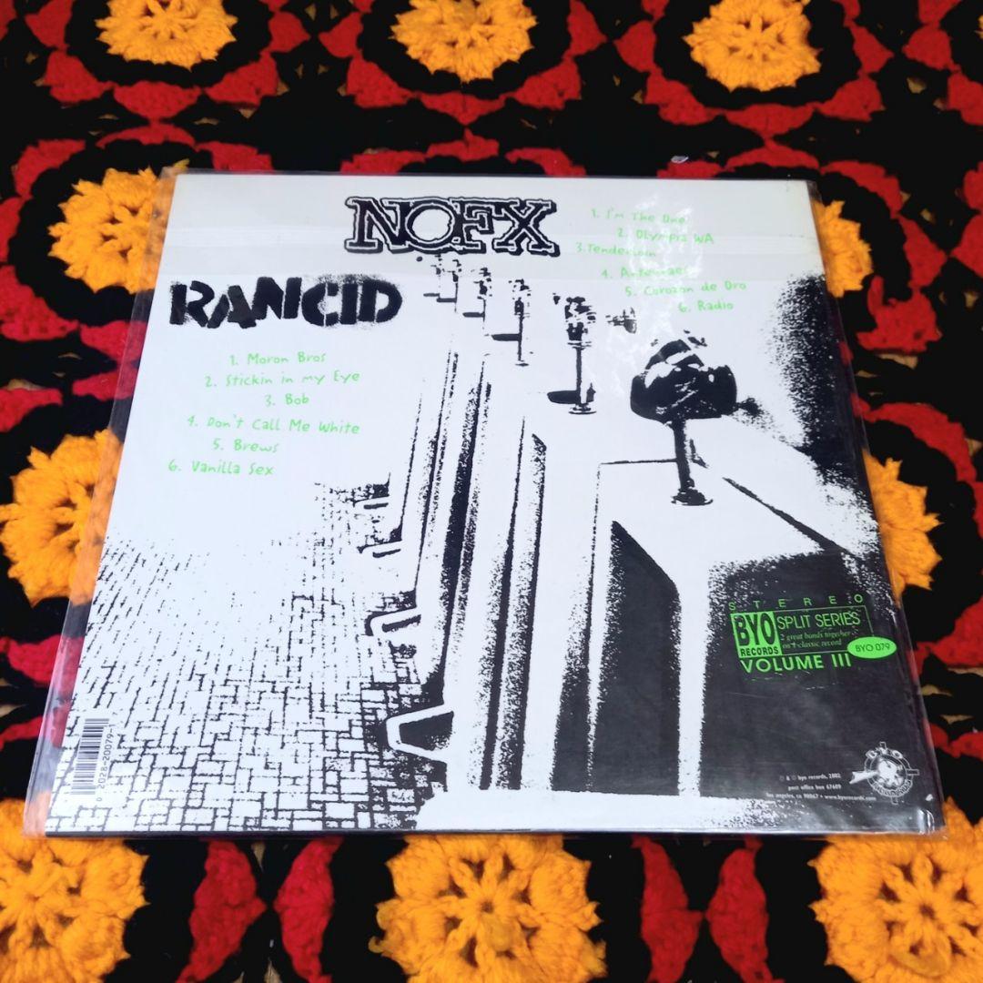 NOFX RANCID SPLIT SERIES 3 アナログ レコード カバー