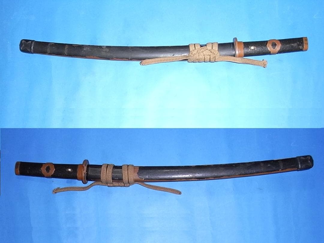 古い時代の拵（刀装具）　　骨董品　　木製