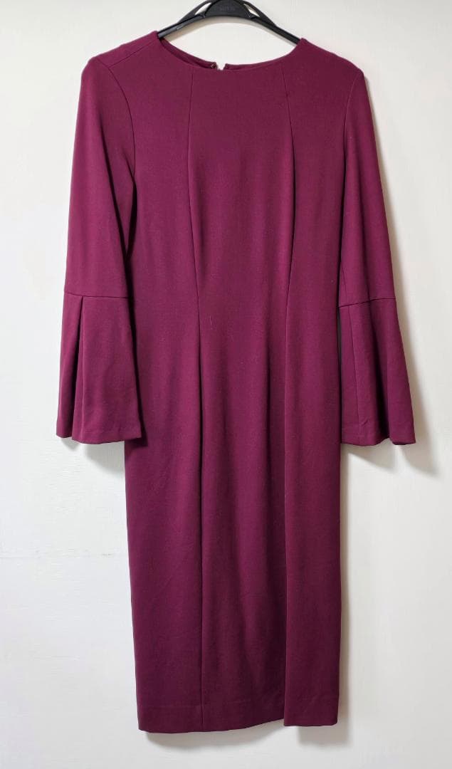 PINKY&DIANNE ベルスリーブベルト付き ワンピース ピンク