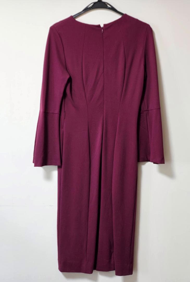 PINKY&DIANNE ベルスリーブベルト付き ワンピース ピンク