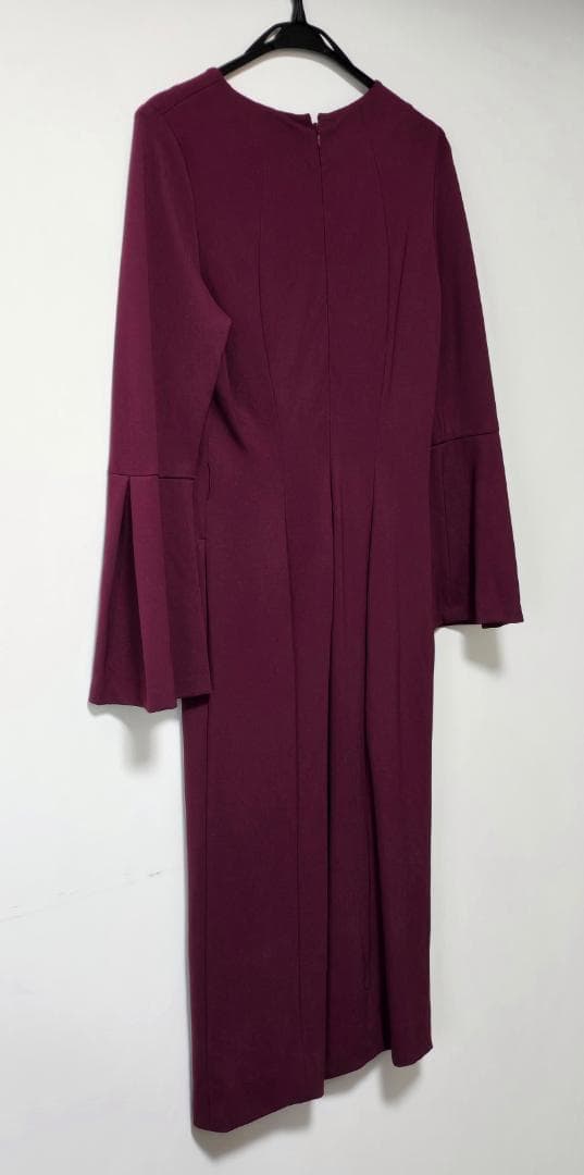 PINKY&DIANNE ベルスリーブベルト付き ワンピース ピンク