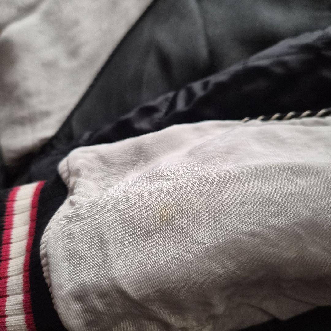 ヒステリックグラマーPLAYBOY スタジャン Mサイズ グレー/ホワイト