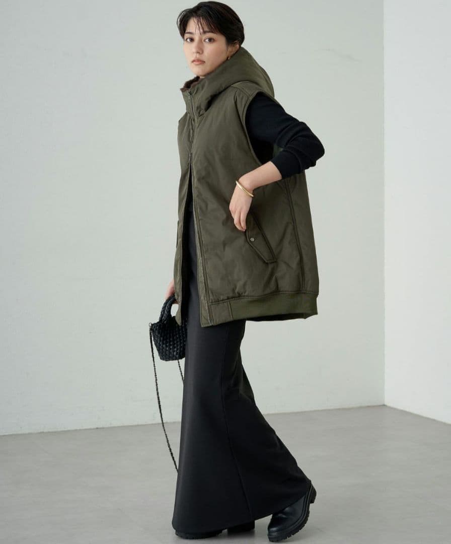 Loungedress ラウンジドレス ミリタリージレブルゾン カーキ