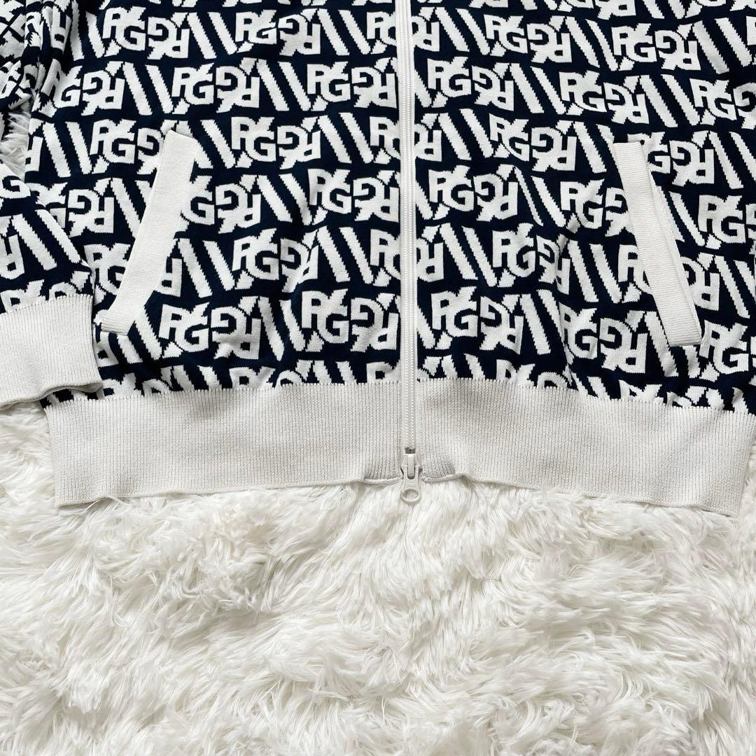 パーリーゲイツ　PGロゴジャケット ロゴワッペン　総柄　トップス　メンズゴルフ