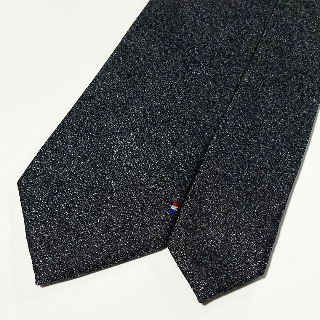 3627✨極美品✨エステーデュポン ネクタイ 無地 ソリッド トリコロール