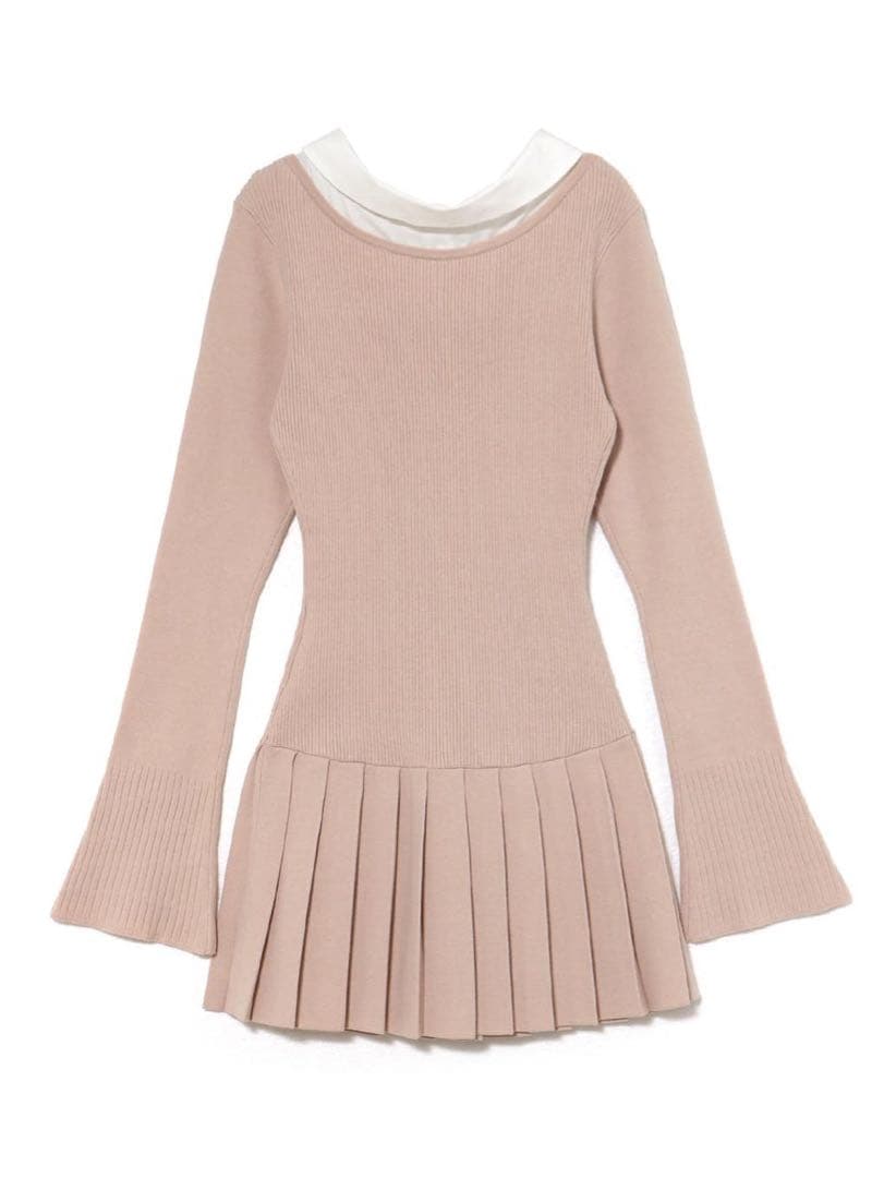 未開封 ANDMARY Lotta frill mini dress ブラック