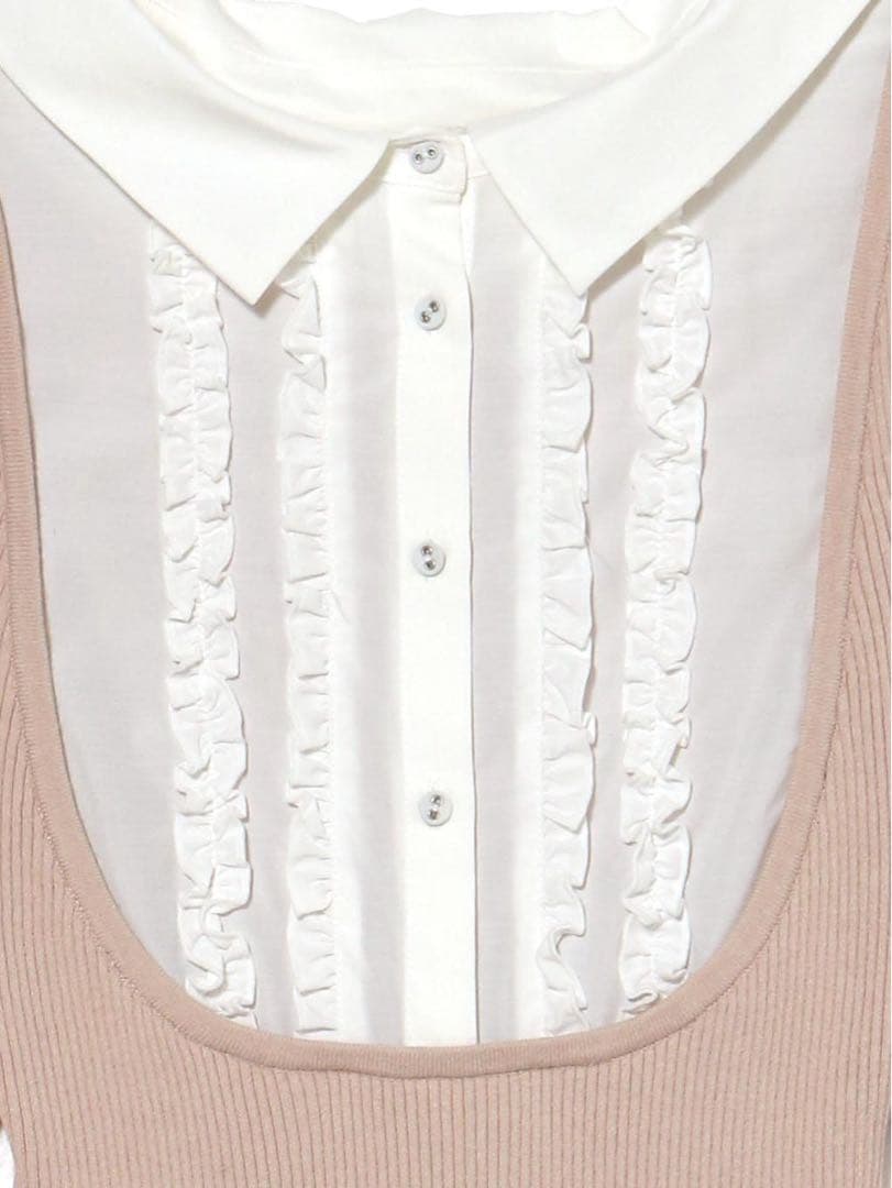 未開封 ANDMARY Lotta frill mini dress ブラック