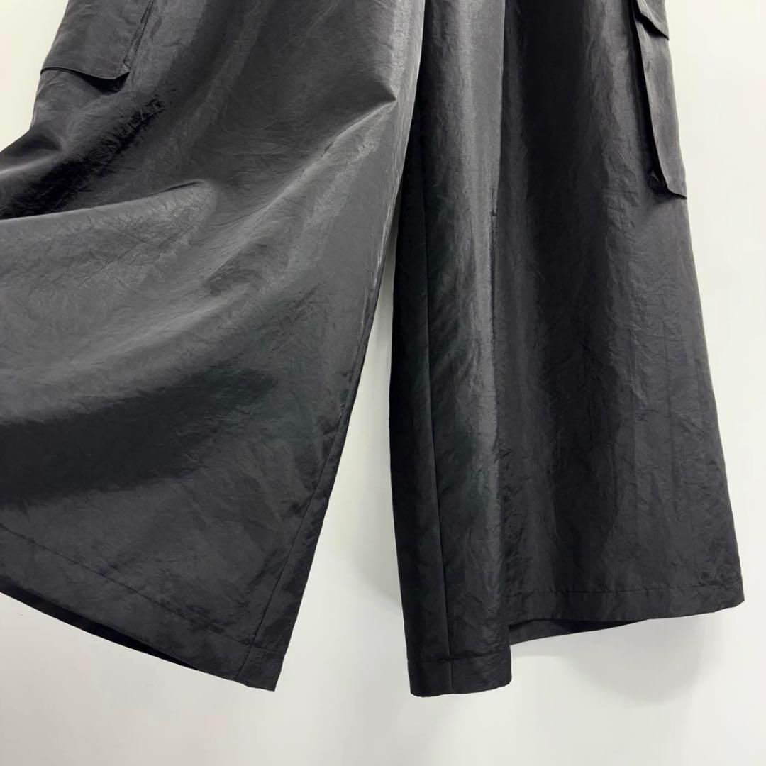 美品　リグドット　Lig.　レディース　ワイドカーゴパンツ　M　ブラック