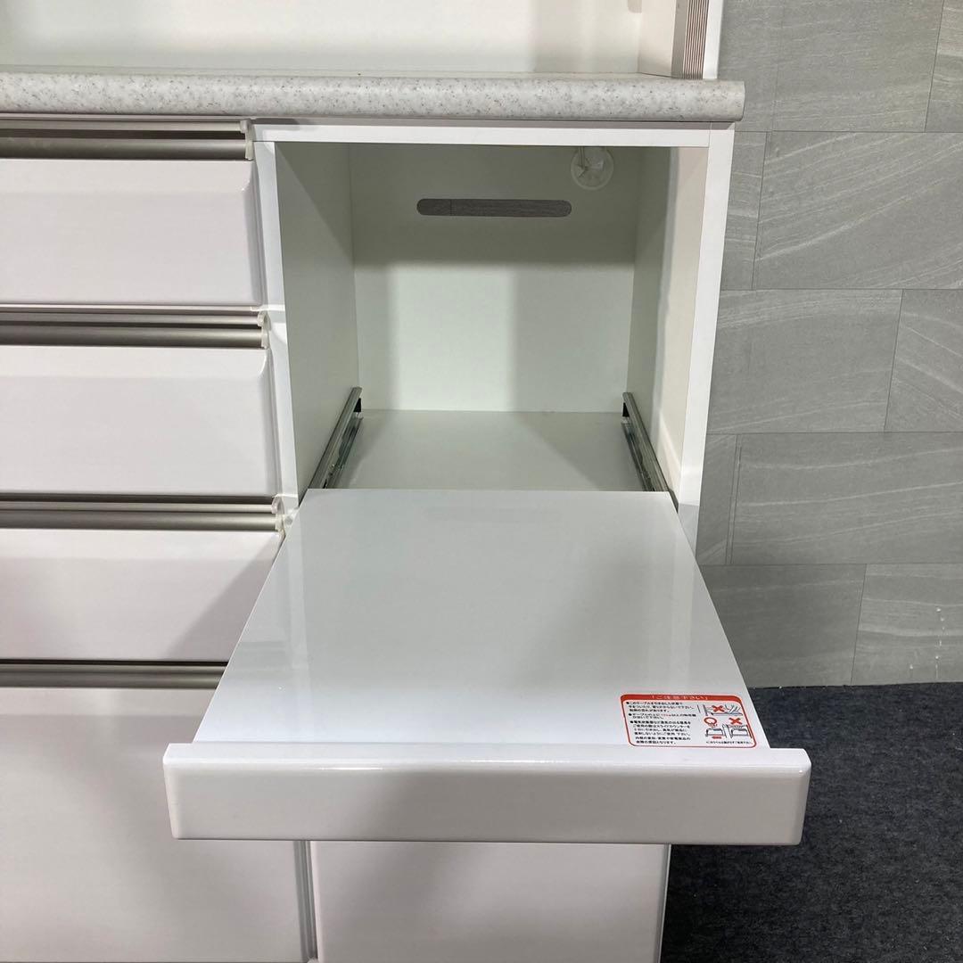 ニトリ 食器棚 幅120cm プラウド キッチンボード 完成品 白 d4062