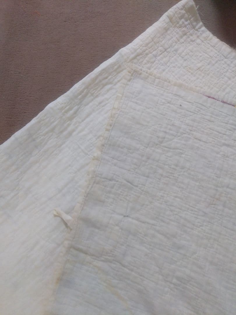 1点モノ★ヴィンテージキルト★キルティング生地パッチワークシーツサンタモニカ渋谷