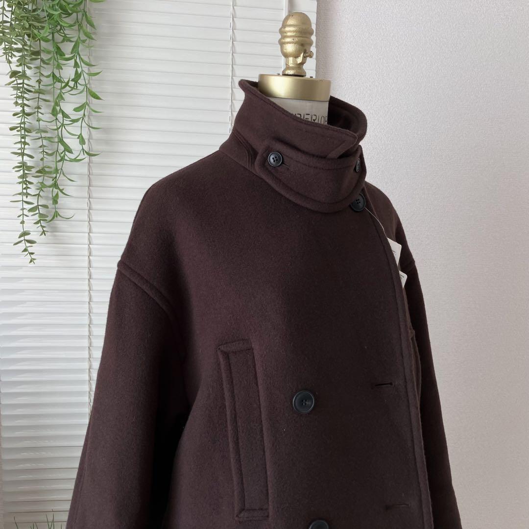 【新品】【23AW】SLOBE IENA メルトンビッグPコート スタンドカラー