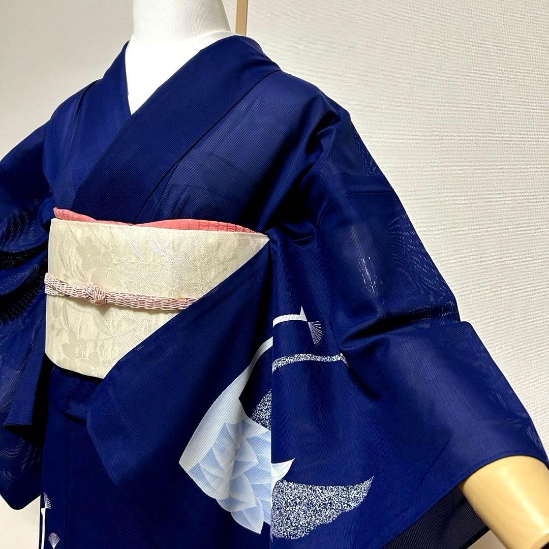 薄物　夏着物　絽　化繊　訪問着　フルセット　モ32