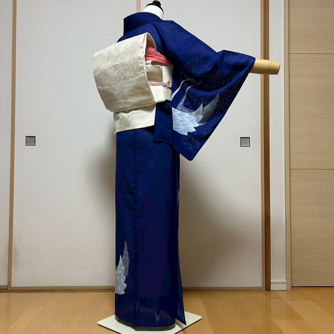 薄物　夏着物　絽　化繊　訪問着　フルセット　モ32