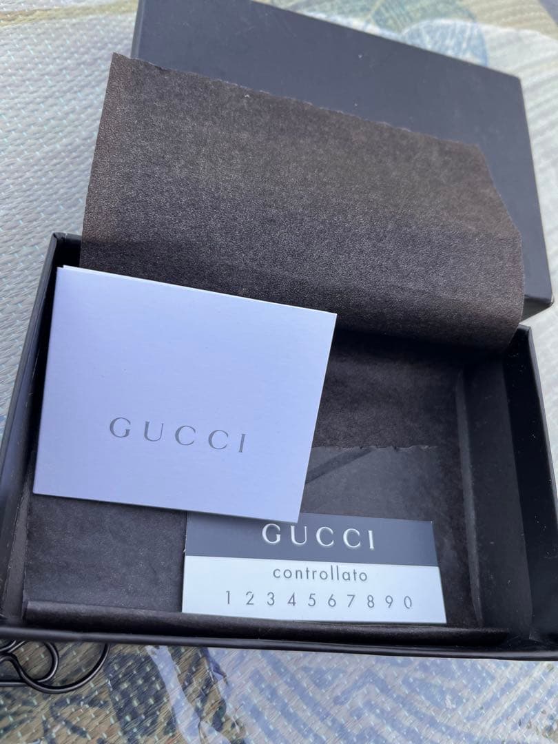 【極美品/未使品】GUCCI グッチ 6連キーケース キャンバス オレンジライン