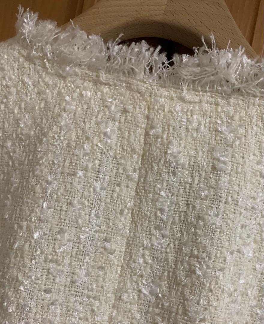 ノーリーズソフィー　ノーカラー　ツイードジャケット　使用１回　美品　38