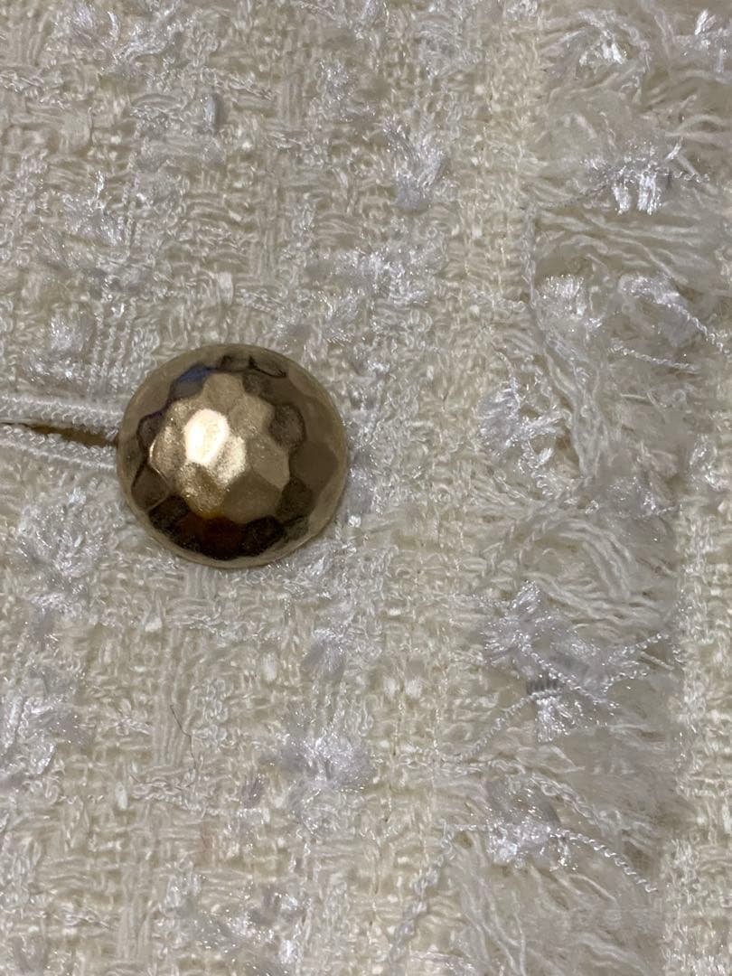 ノーリーズソフィー　ノーカラー　ツイードジャケット　使用１回　美品　38