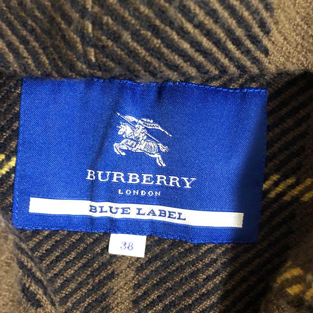BURBERRY BLUE LABEL 大判ストール ポンチョ ノバチェック