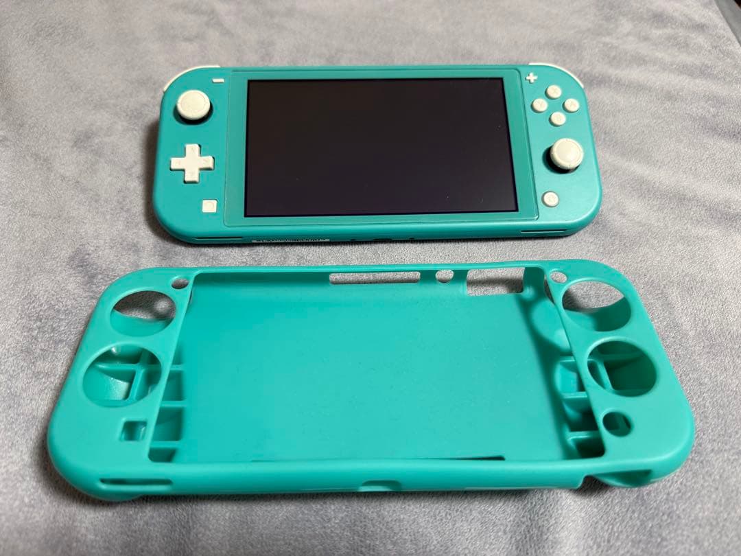 Nintendo Switch Lite ターコイズ 本体 カバー付き