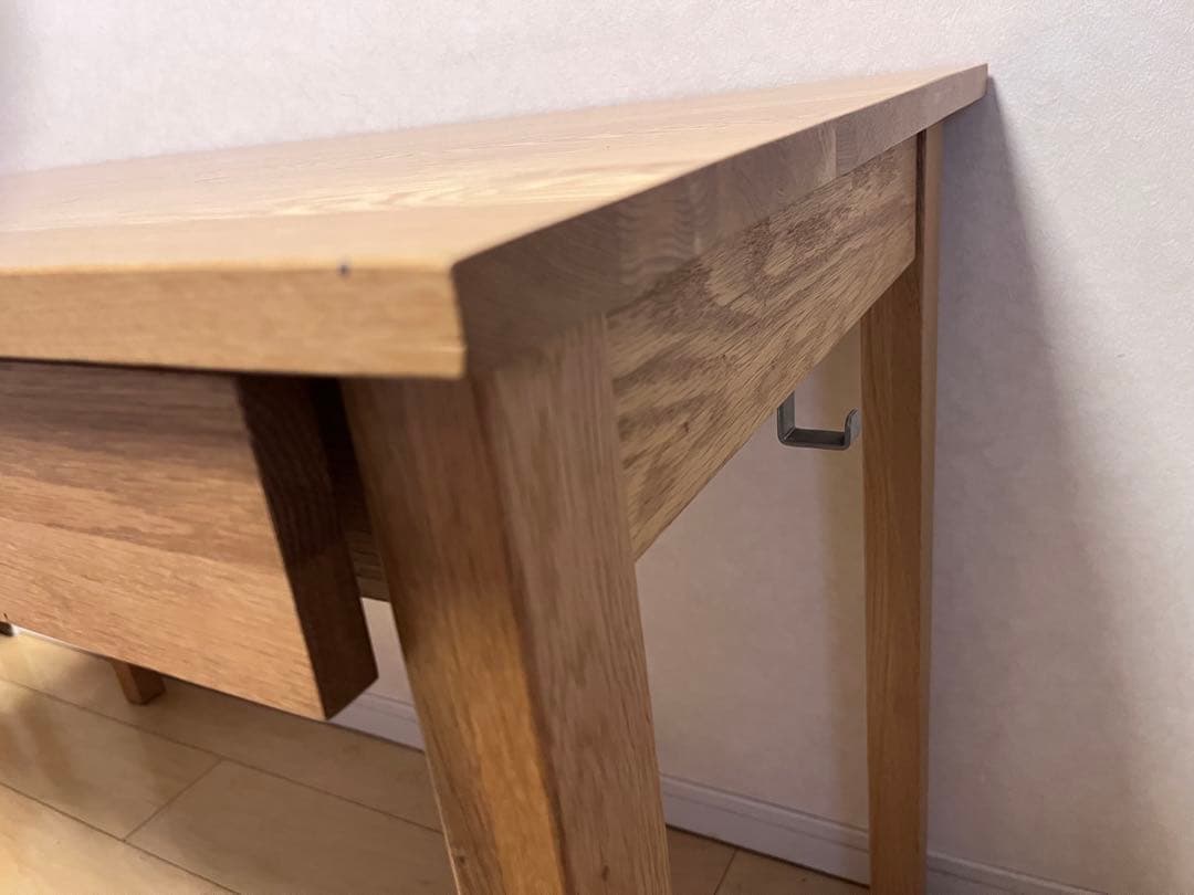【無印良品】木製デスク 引き出し付き シンプル