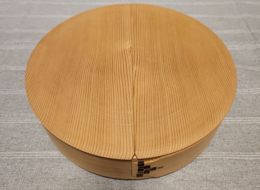 【新品未使用】柴田慶信商店　飯切　曲げわっぱ おひつ　天然秋田杉（八寸）