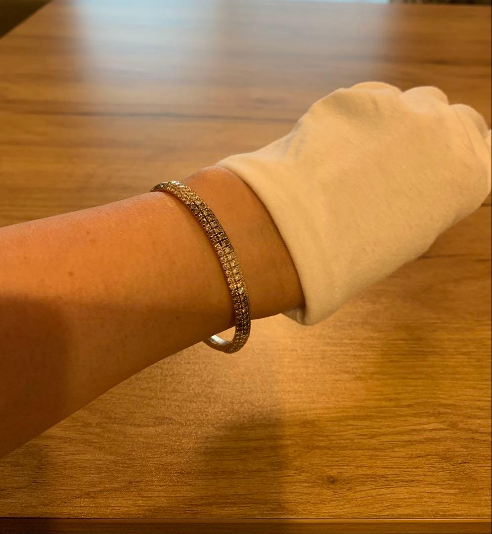 三越宝石サロン　バングル　K18 ダイヤモンド