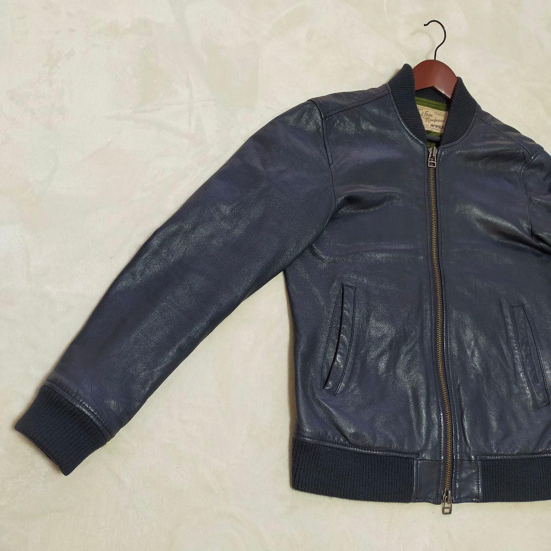 AVIREX　羊革　オールレザーMA-1　Мサイズ