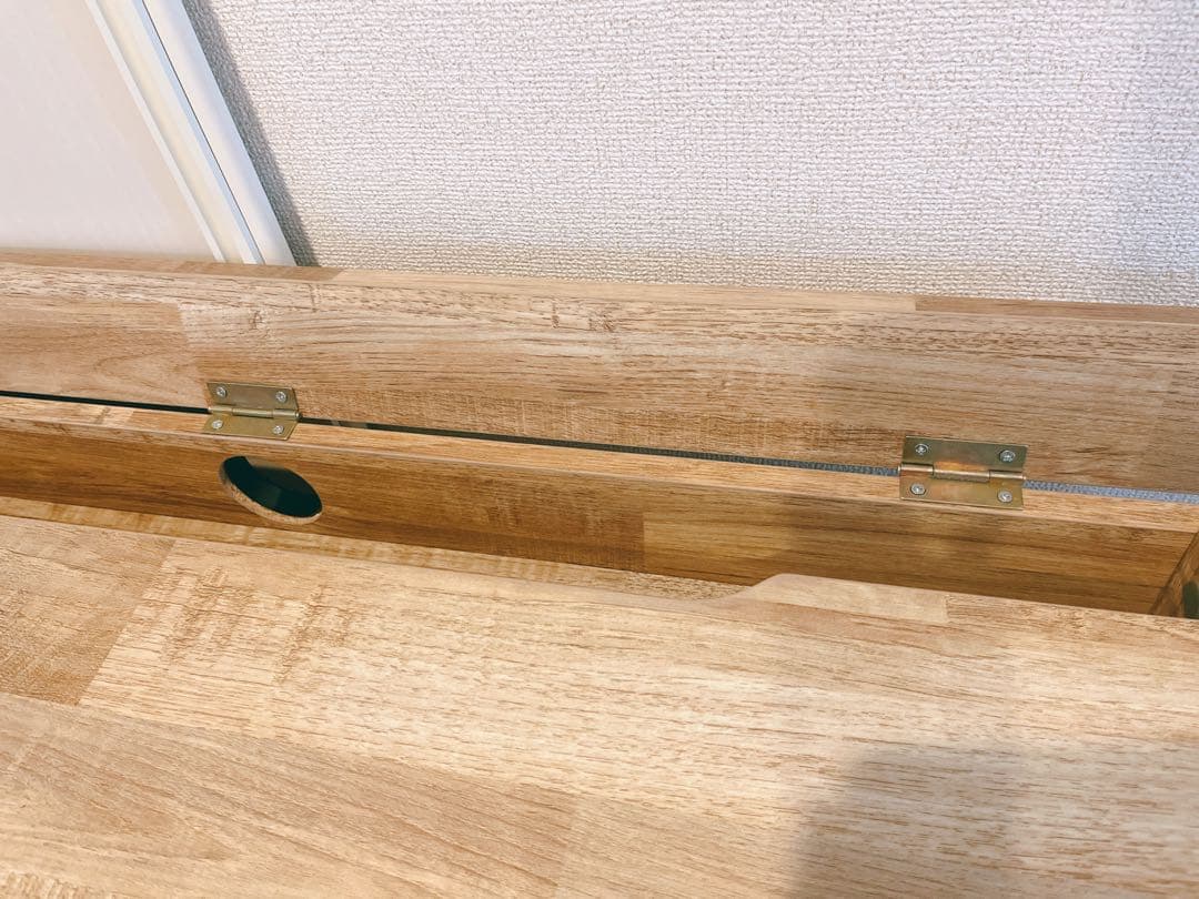 木目調デスク 幅98 スチール脚