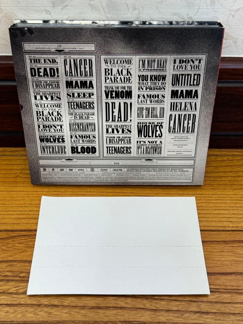 マイ・ケミカル・ロマンス/ ザ・ブラック・パレード・イズ・デッドCD+DVD帯付