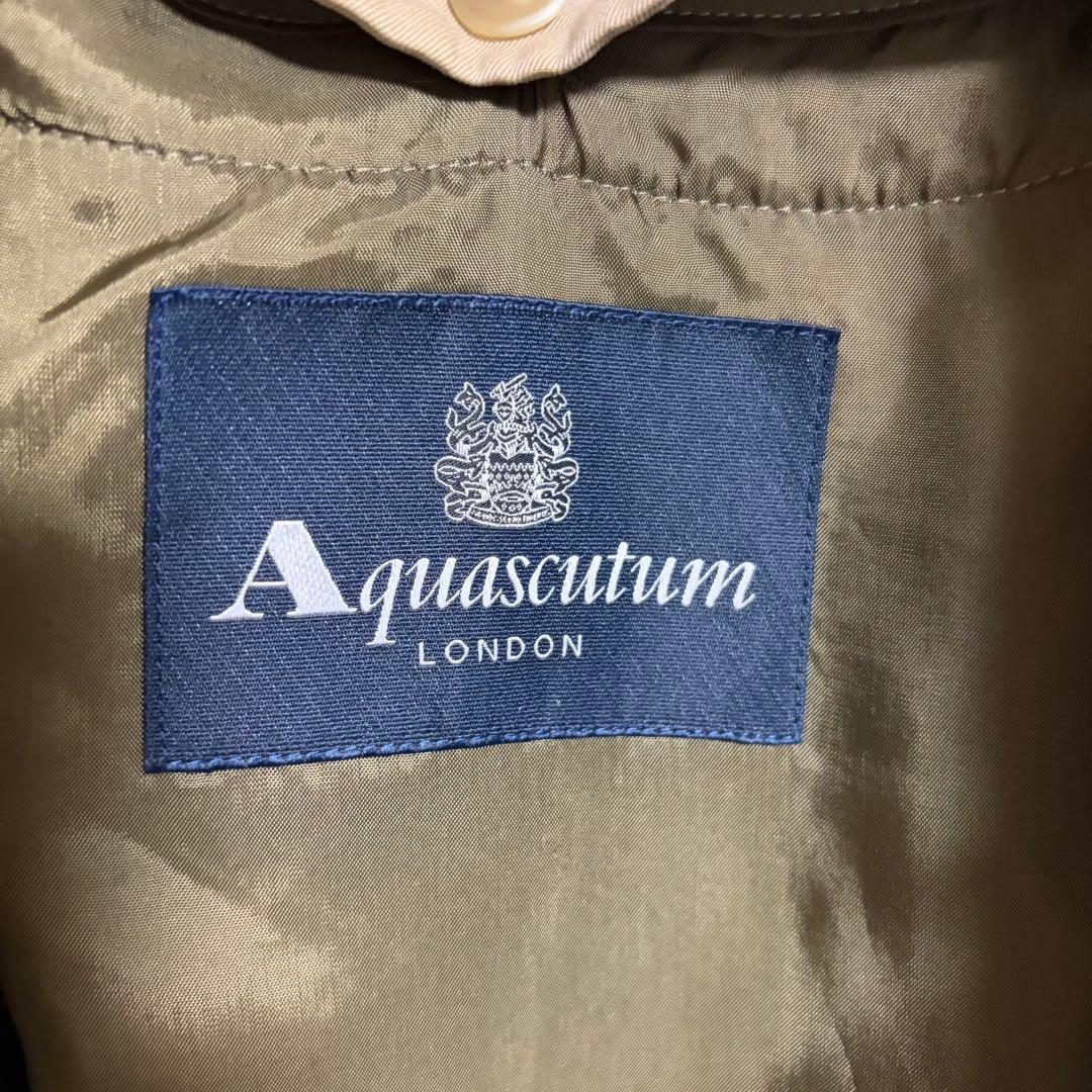 【日本製】アクアスキュータム トレンチコート ライナー付 M〜L