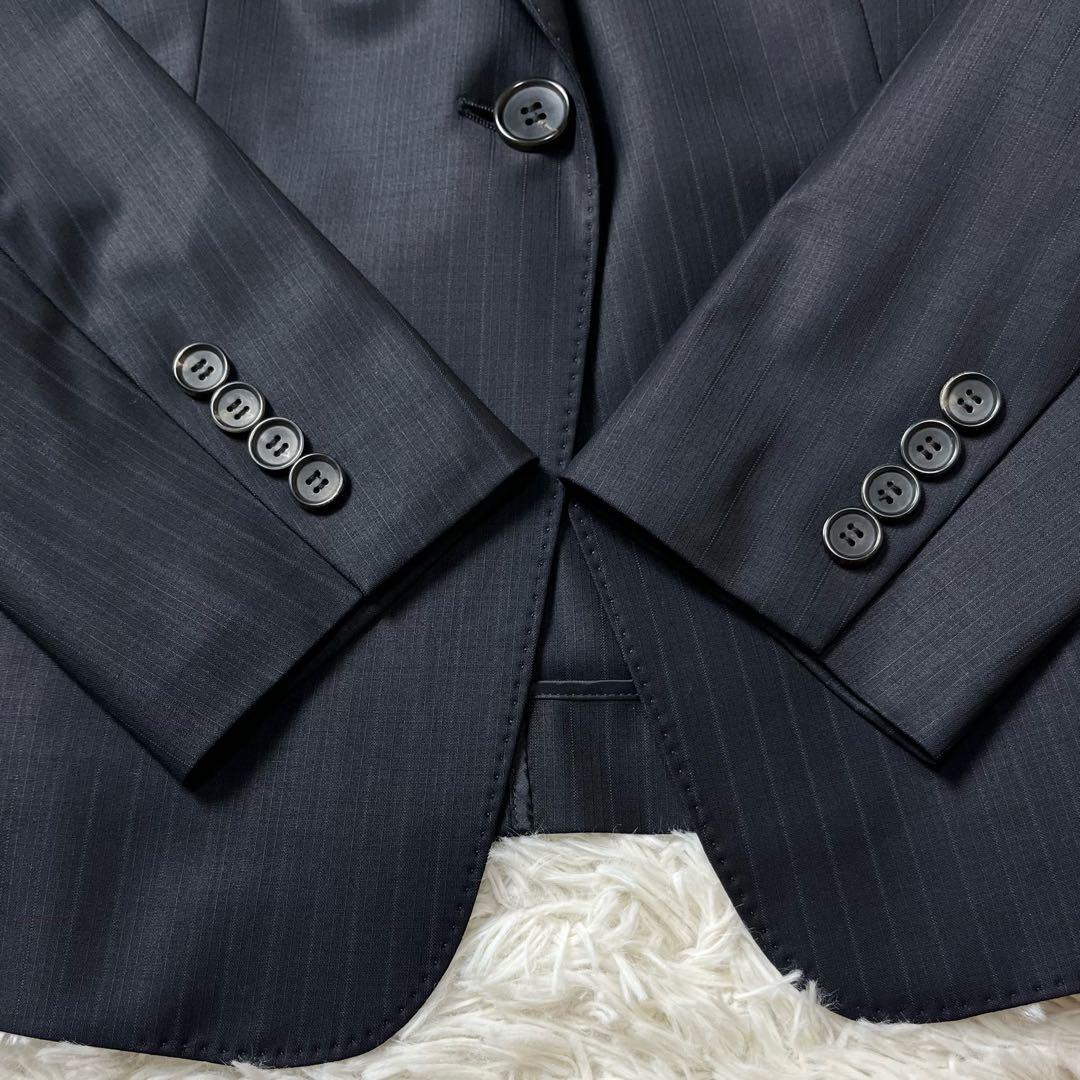 美品　23区　セットアップ　スーツ　スカート　大きいサイズ　44　ストライプ