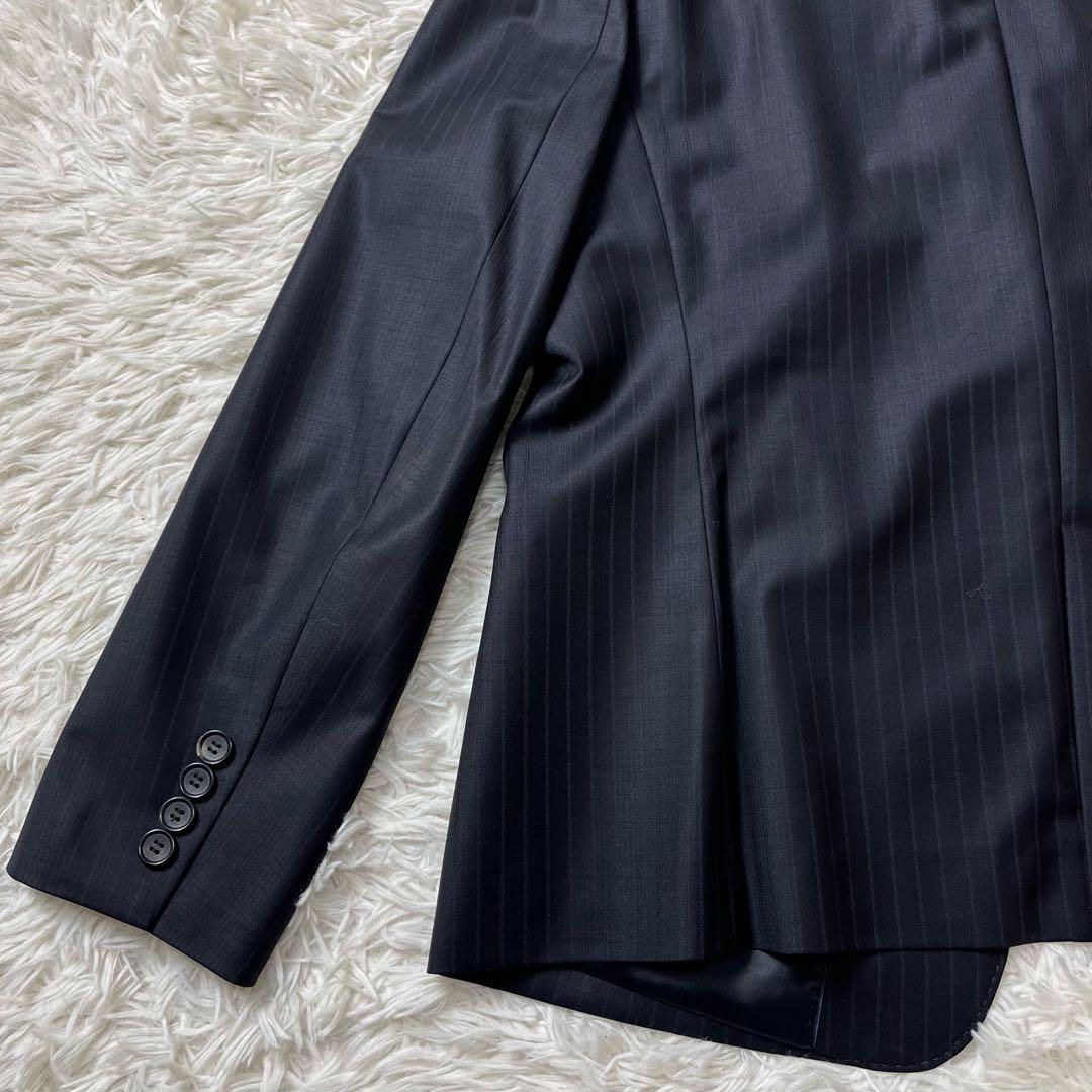 美品　23区　セットアップ　スーツ　スカート　大きいサイズ　44　ストライプ