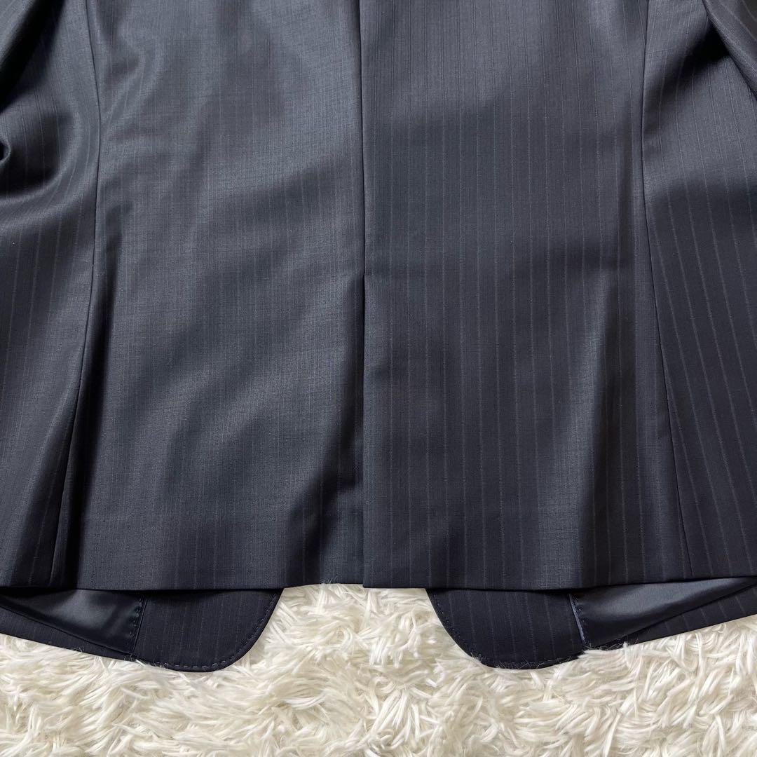 美品　23区　セットアップ　スーツ　スカート　大きいサイズ　44　ストライプ