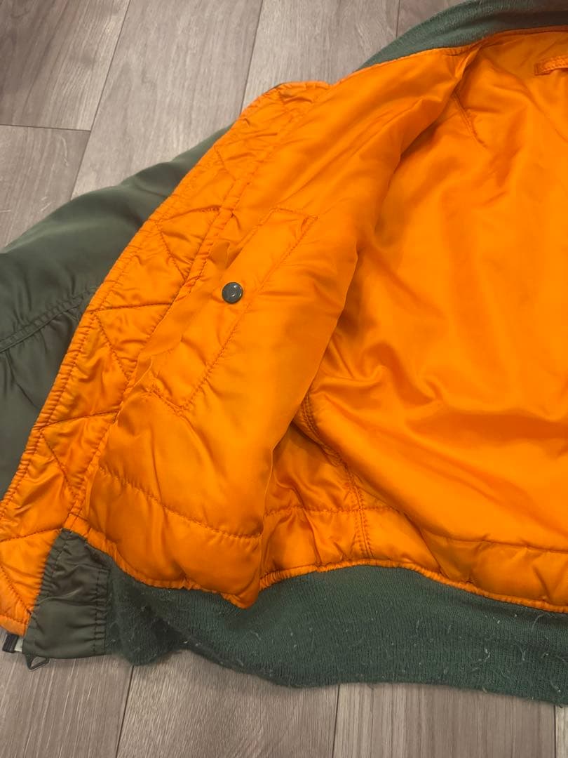 MA-1フライトジャケット オリーブグリーン　アメリカ製 軍放出品