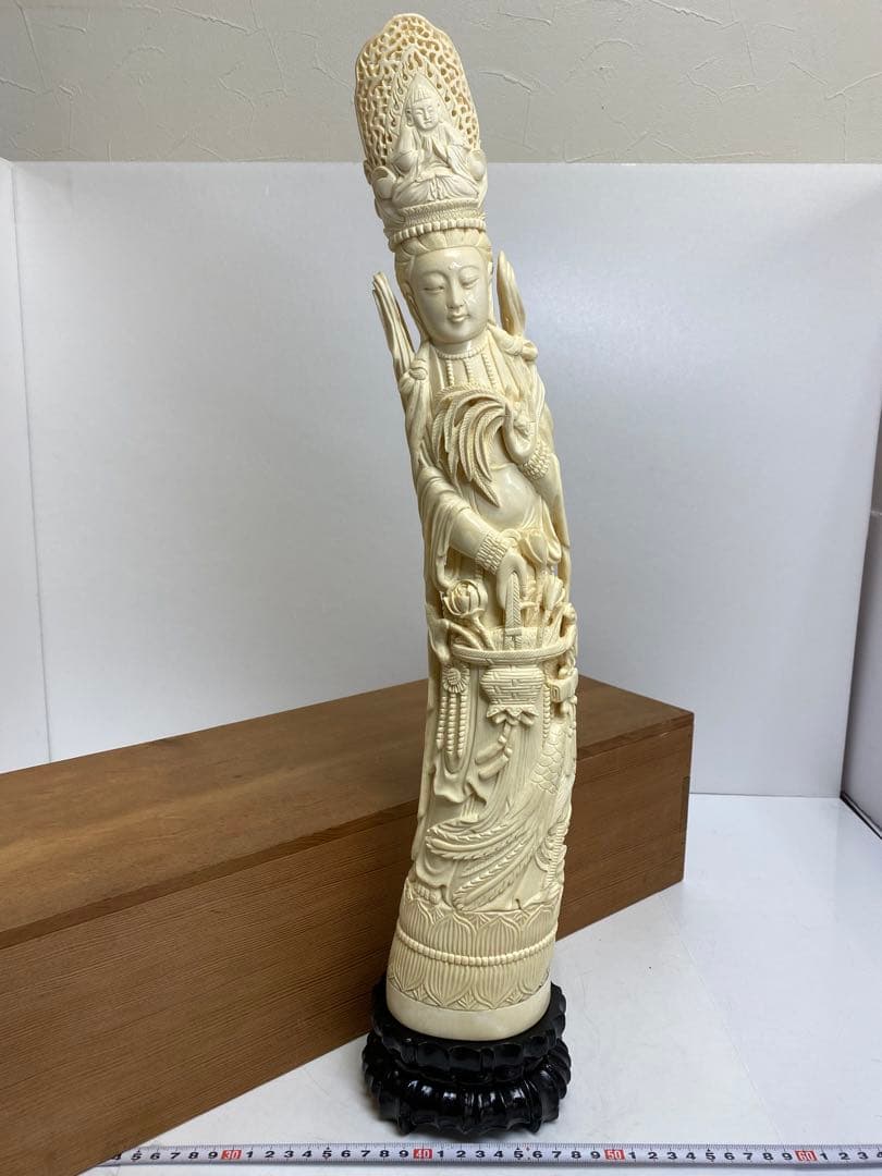 専用　極上　特大観音像　55cm 1821g 東け8-0104 ⭐︎げ