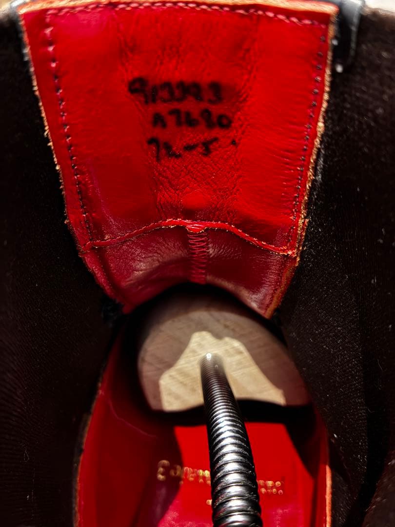 美品◆Tricker'sサイドゴアブーツ 黒チェルシーブーツ UK7.5