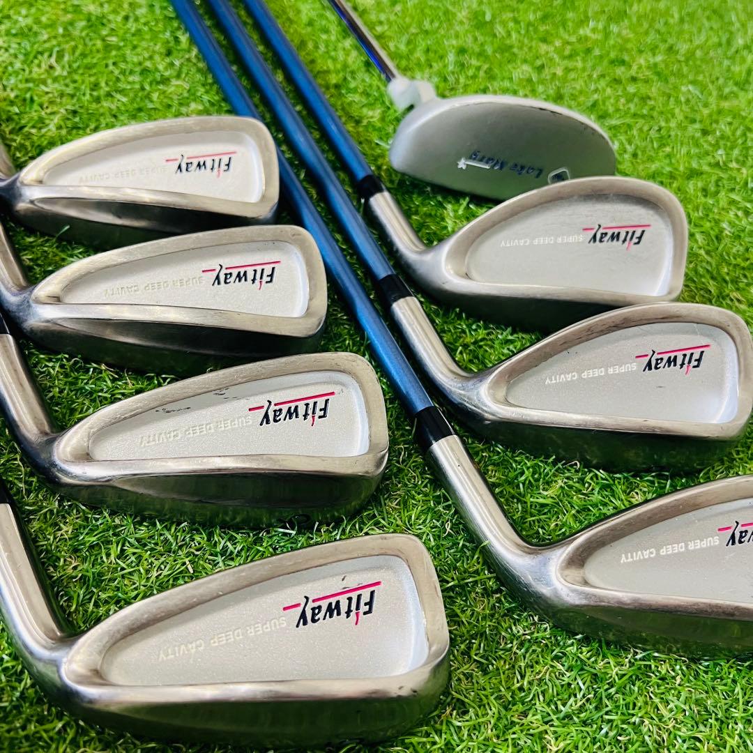 女性　ゴルフセット　Fitway スポルディング　ゴルフ一式　クラブセット　L