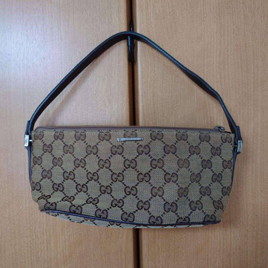 GUCCI GGパターン ショルダーバッグ ブラウン