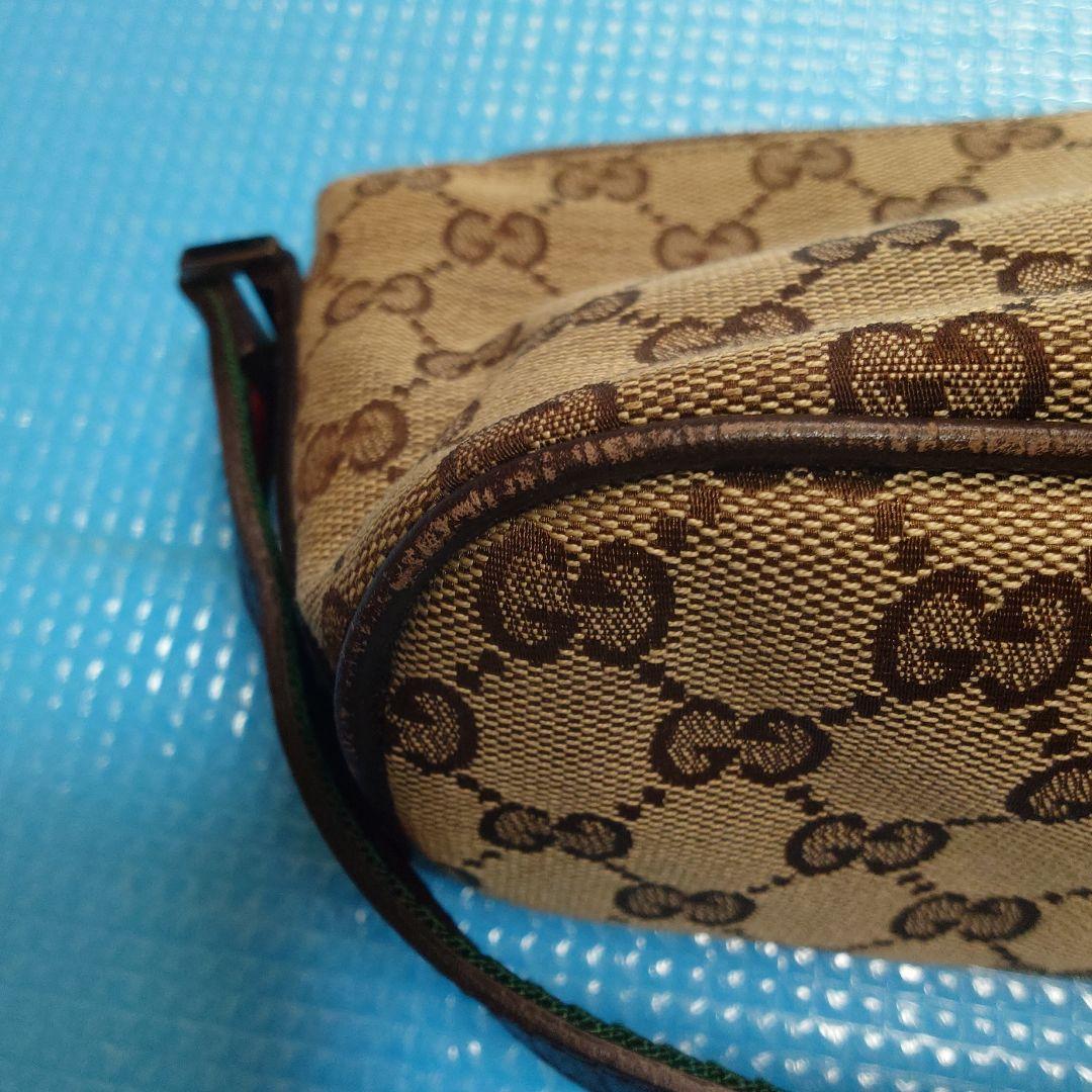 GUCCI GGパターン ショルダーバッグ ブラウン