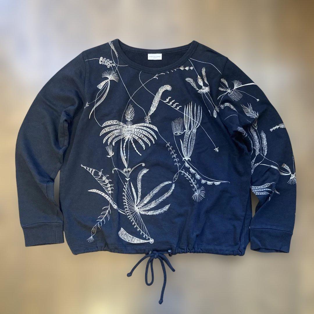 DRIES VAN NOTEN 植物柄刺繍 スウェット Small