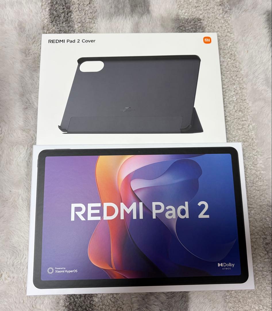 REDMI Pad 2 本体 + カバー　ラベンダー、4GB 128GB