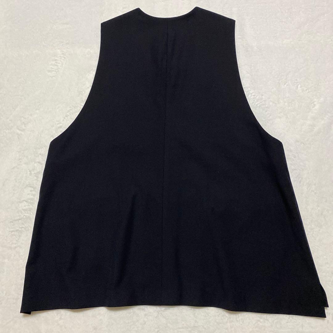 ascmizuiro ind ディープVネックワイドベスト ネイビー