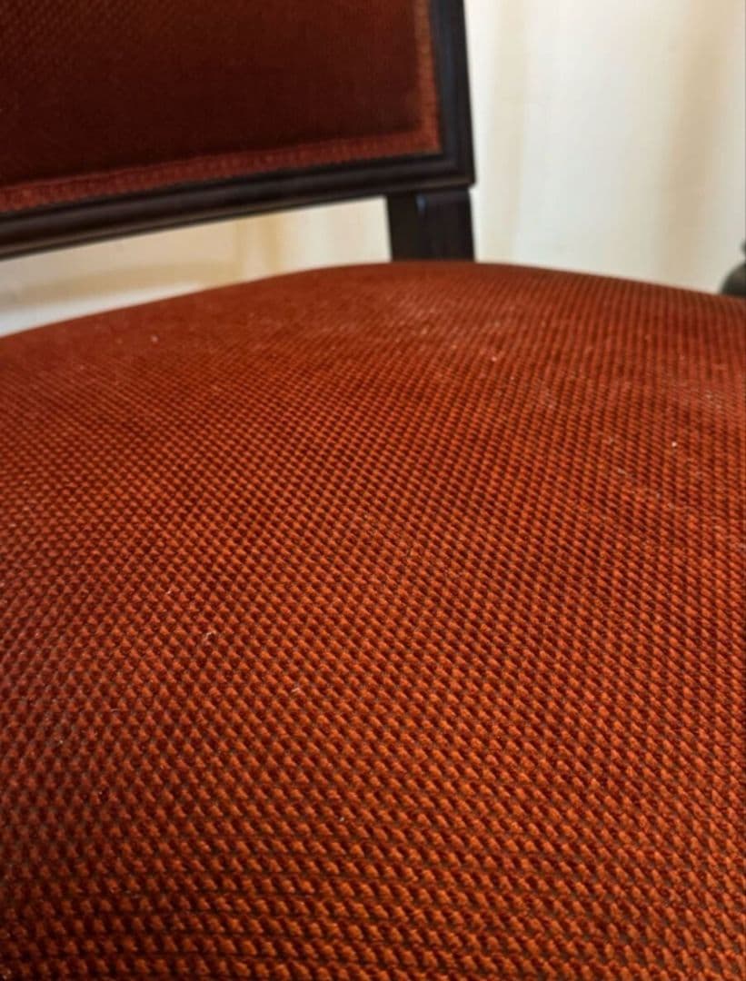 大正ロマン 洋館で使用されていた色鮮やかな座面が素敵なアンティークチェア 戦前