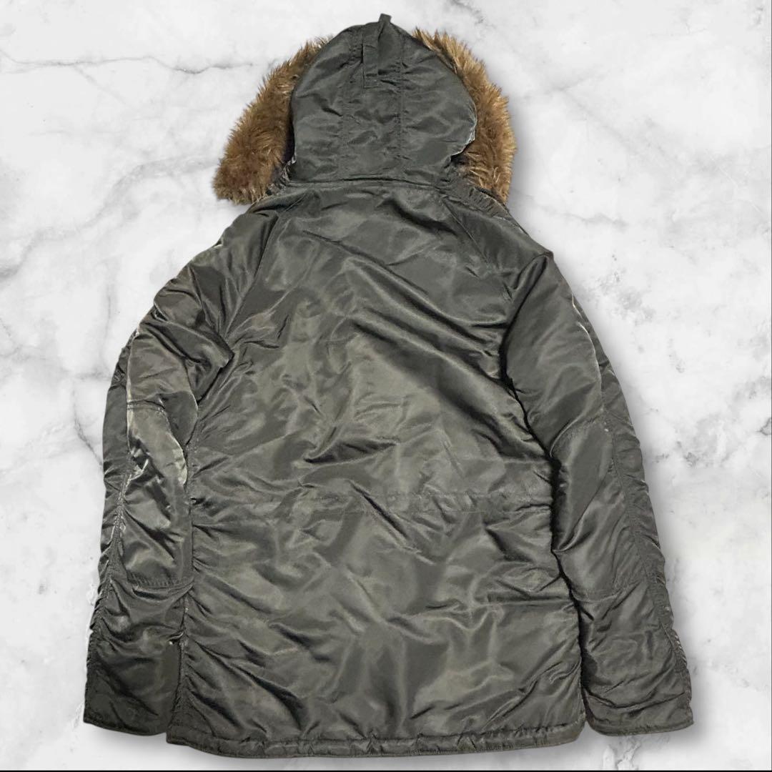 【美品】ALPHA N-3B 90s USA製 ファー　ミリタリージャケット