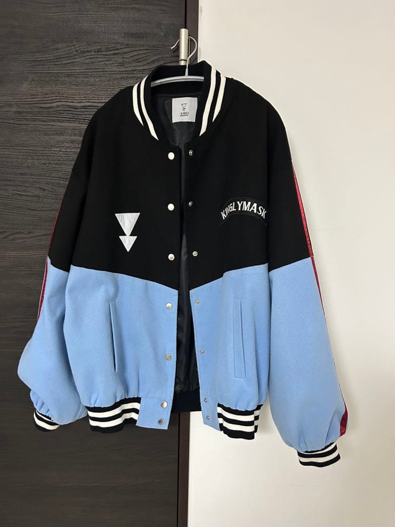 KMK ダブルロゴワッペン/Arm LINE切替ビッグトラックスタジャン