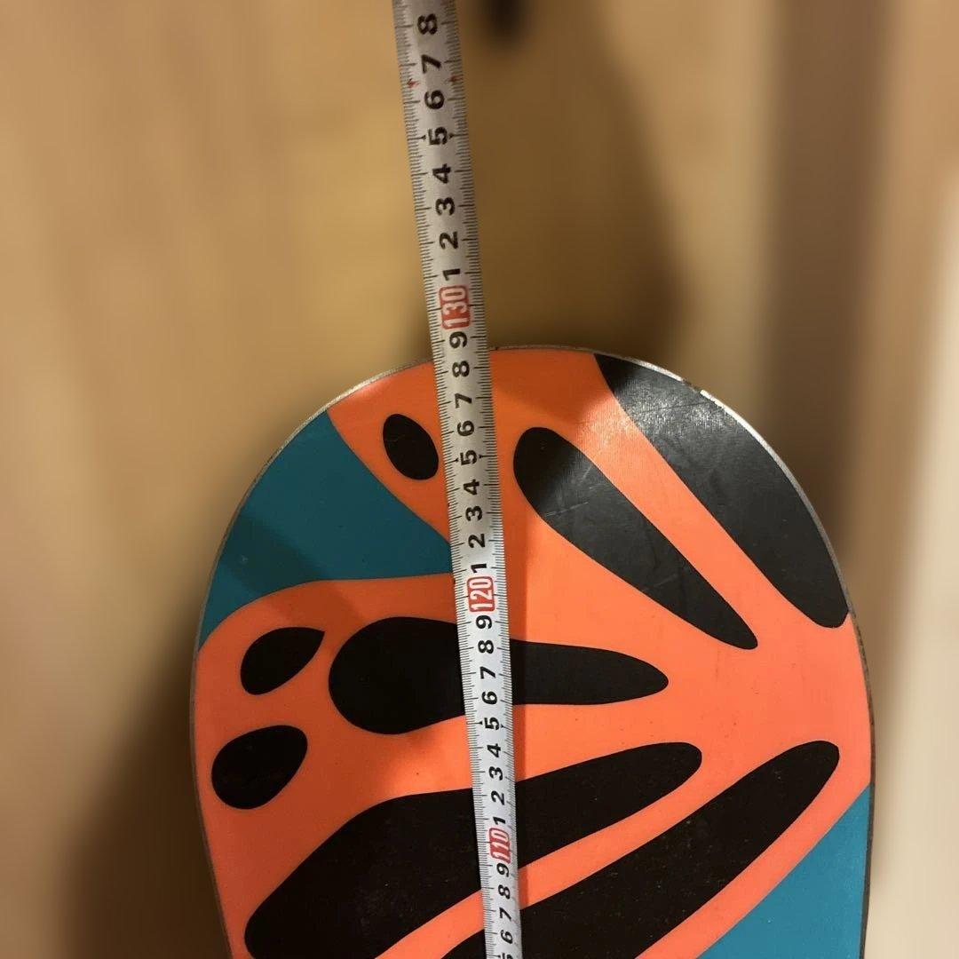 【K2】子供用　マルチカラー スノーボード ピンクバインディング