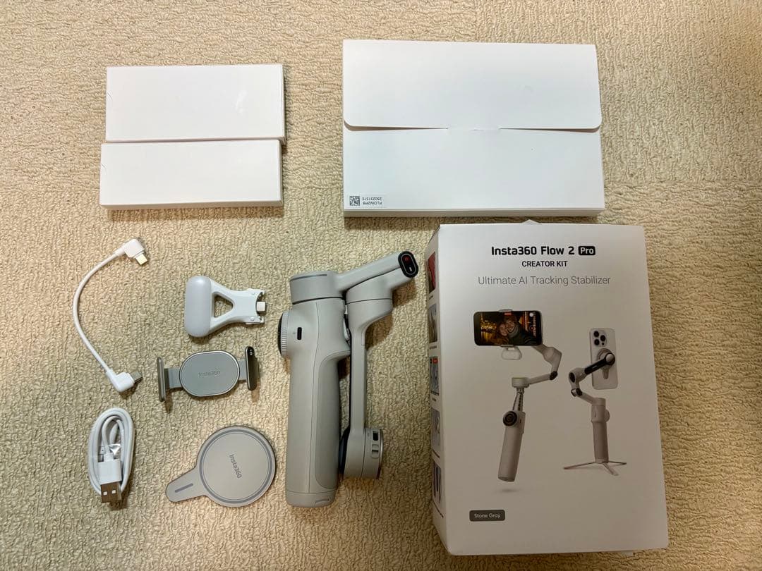 Insta360 Flow 2 Pro ストーン・グレー + 専用収納ケース